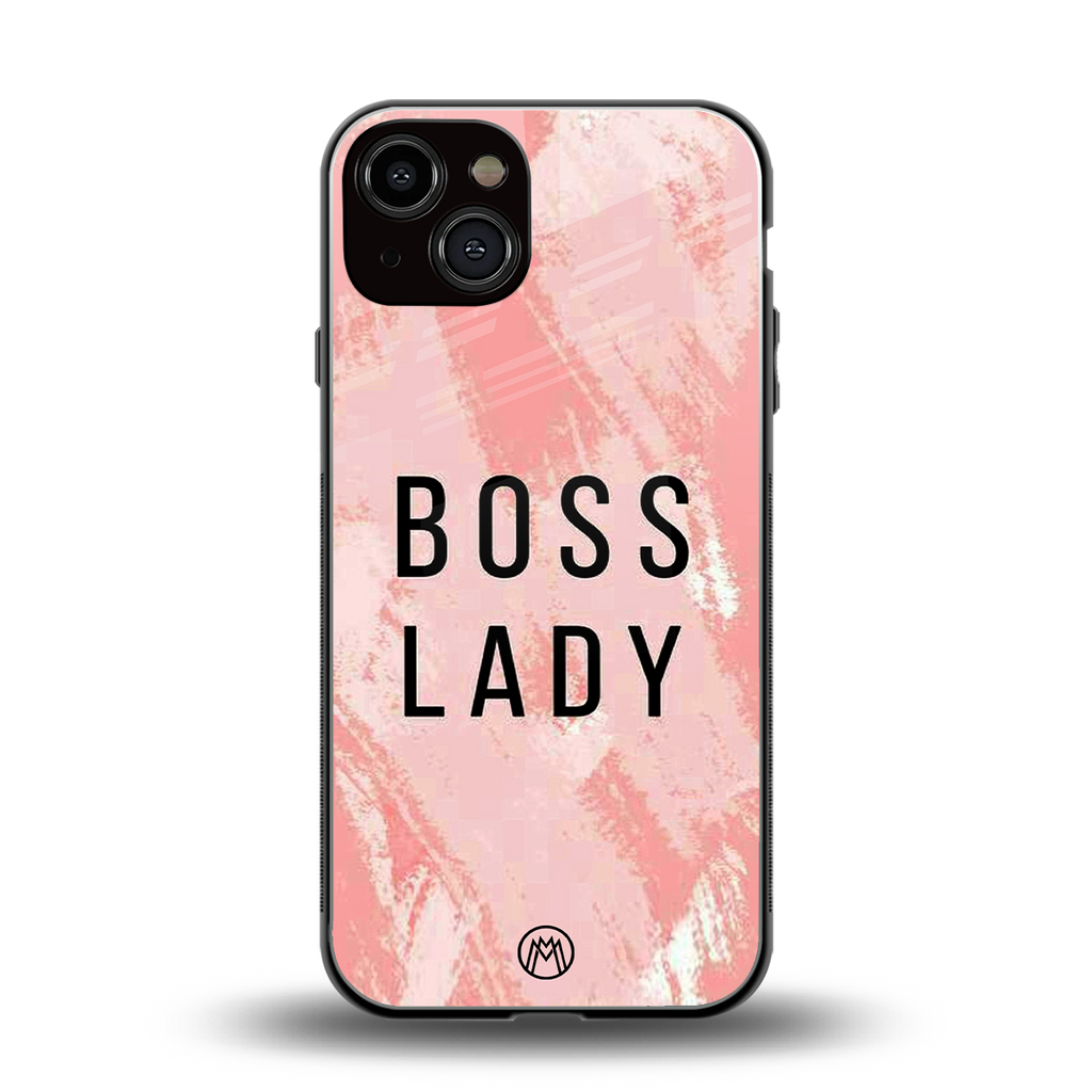 boss lady back phone cover | glass case for iphone 13