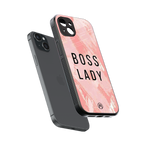 boss lady back phone cover | glass case for iphone 14 plus