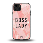 boss lady back phone cover | glass case for iphone 15
