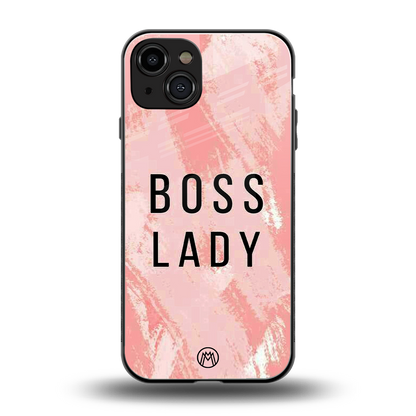 boss lady back phone cover | glass case for iphone 15