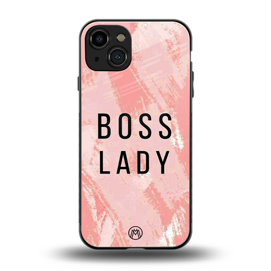 boss lady back phone cover | glass case for iphone 15