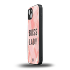 boss lady back phone cover | glass case for iphone 15