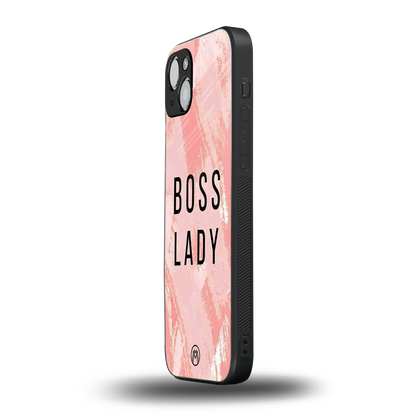 boss lady back phone cover | glass case for iphone 15