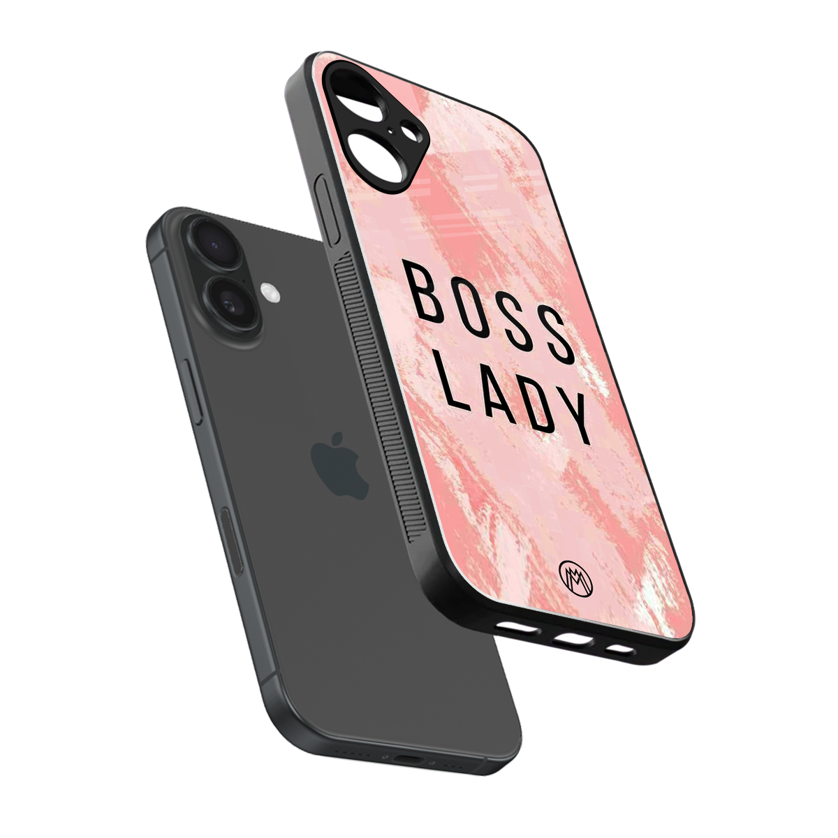 boss lady back phone cover | glass case for iphone 16 plus