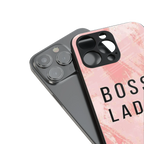 boss lady back phone cover | glass case for iphone 13 pro max