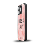 boss lady back phone cover | glass case for iphone 16 pro