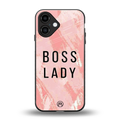 boss lady back phone cover | glass case for iphone 16