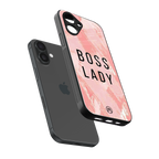 boss lady back phone cover | glass case for iphone 16