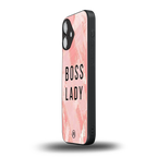 boss lady back phone cover | glass case for iphone 16