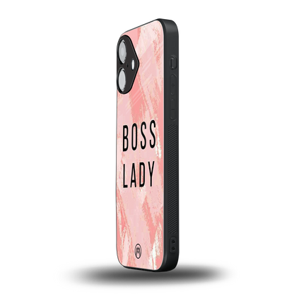 boss lady back phone cover | glass case for iphone 16