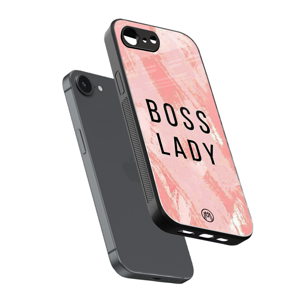 boss lady back phone cover | glass case for iphone 16e