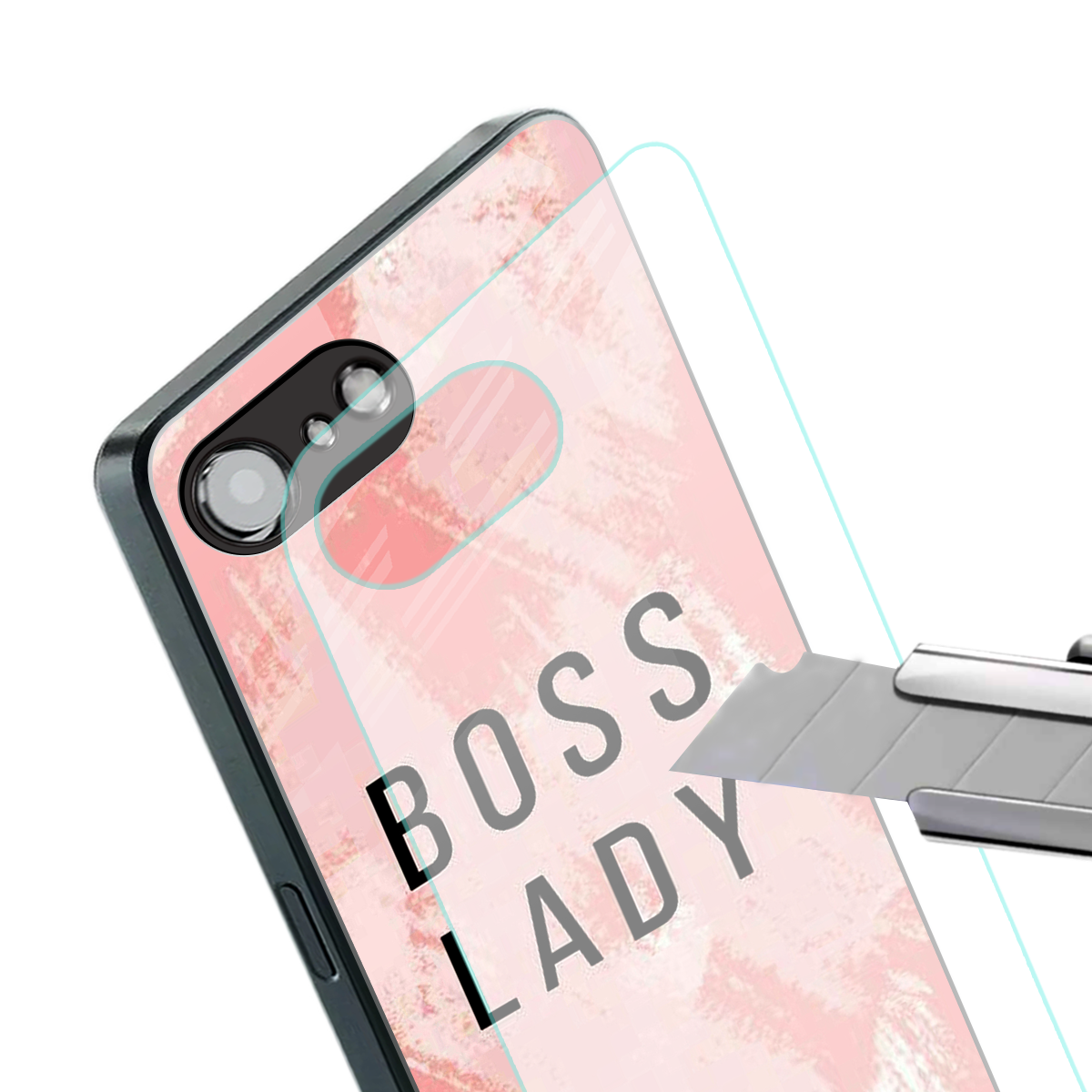 boss lady back phone cover | glass case for iphone 16e