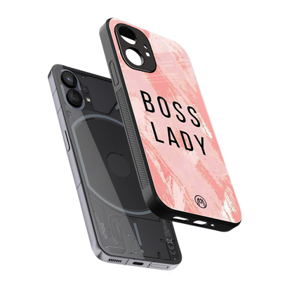 boss lady back phone cover | glass case for nothing phone 1