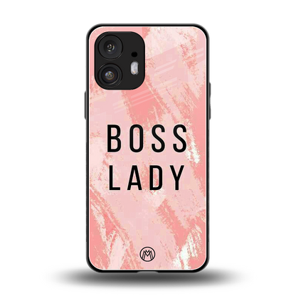 boss lady back phone cover | glass case for nothing phone 2