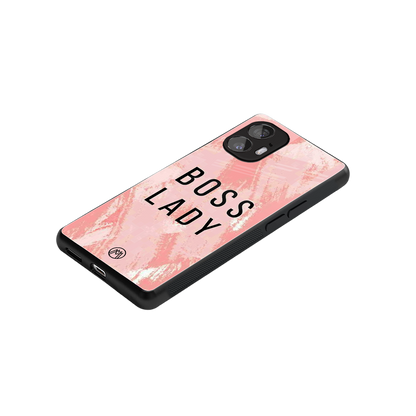 boss lady back phone cover | glass case for nothing phone 2