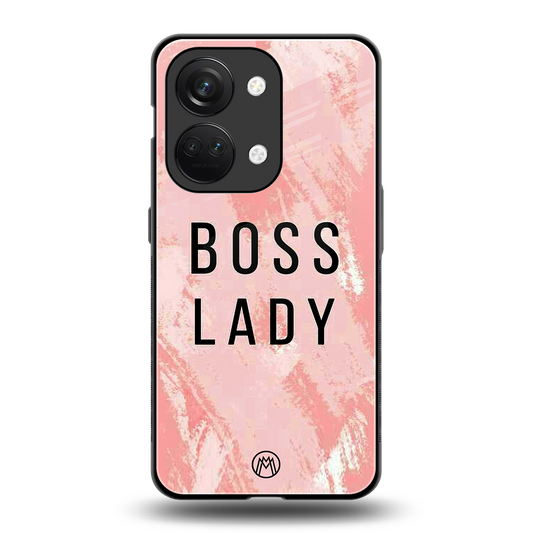 boss lady back phone cover | glass case for oneplus nord 3