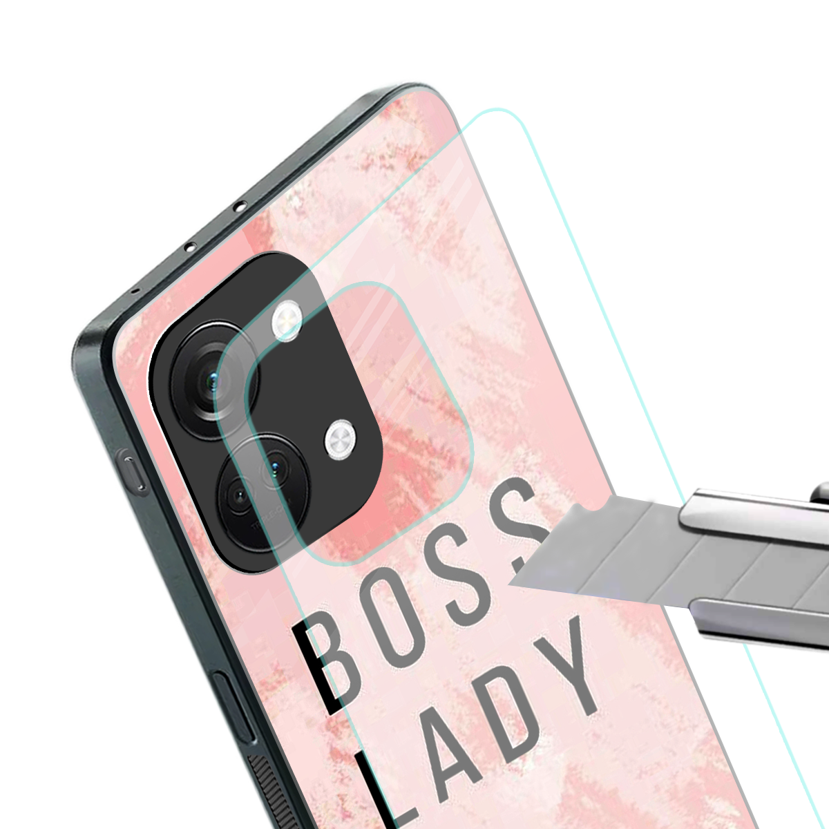 boss lady back phone cover | glass case for oneplus nord 3