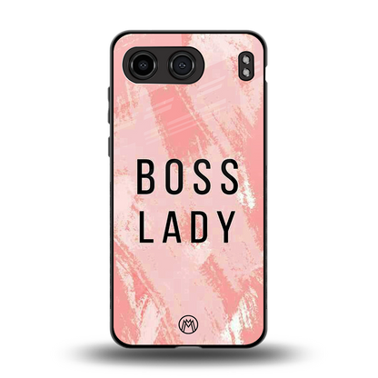 boss lady back phone cover | glass case for oneplus nord 4