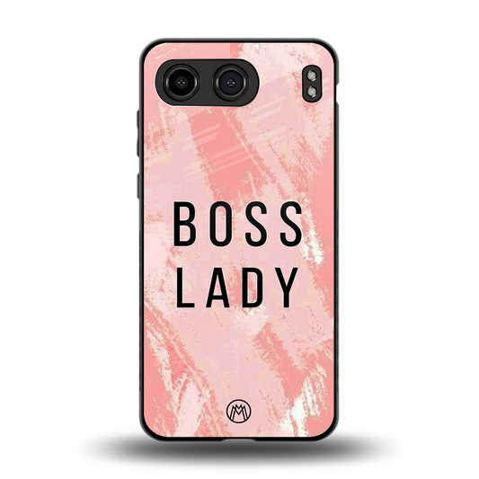 boss lady back phone cover | glass case for oneplus nord 4