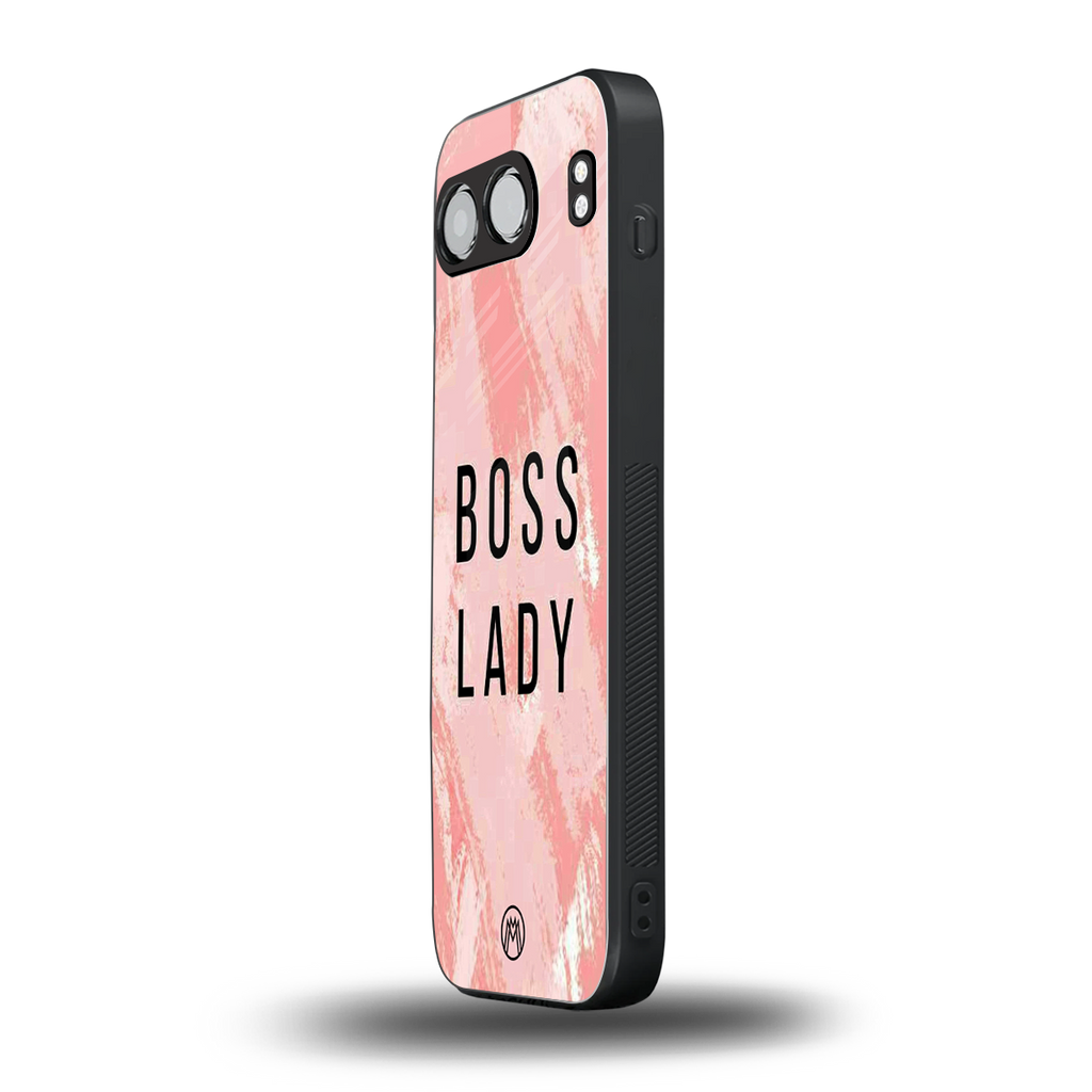 boss lady back phone cover | glass case for oneplus nord 4