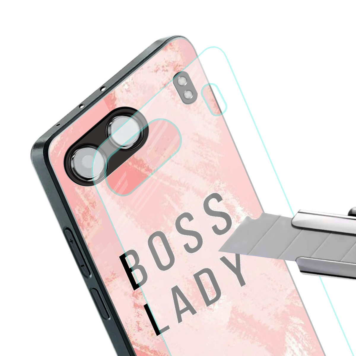 boss lady back phone cover | glass case for oneplus nord 4