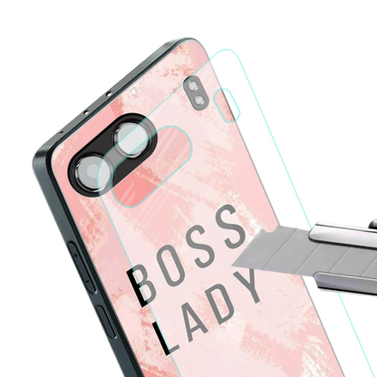 boss lady back phone cover | glass case for oneplus nord 4