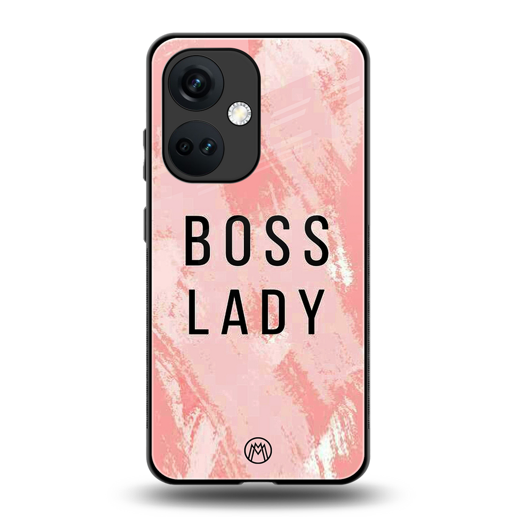 boss lady back phone cover | glass case for oneplus nord ce 3