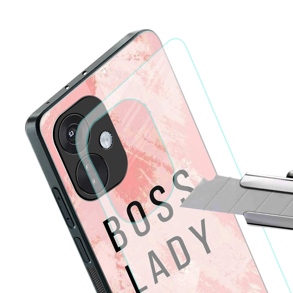 boss lady back phone cover | glass case for oneplus nord ce 3