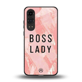 boss lady back phone cover | glass case for oneplus nord ce 4 lite