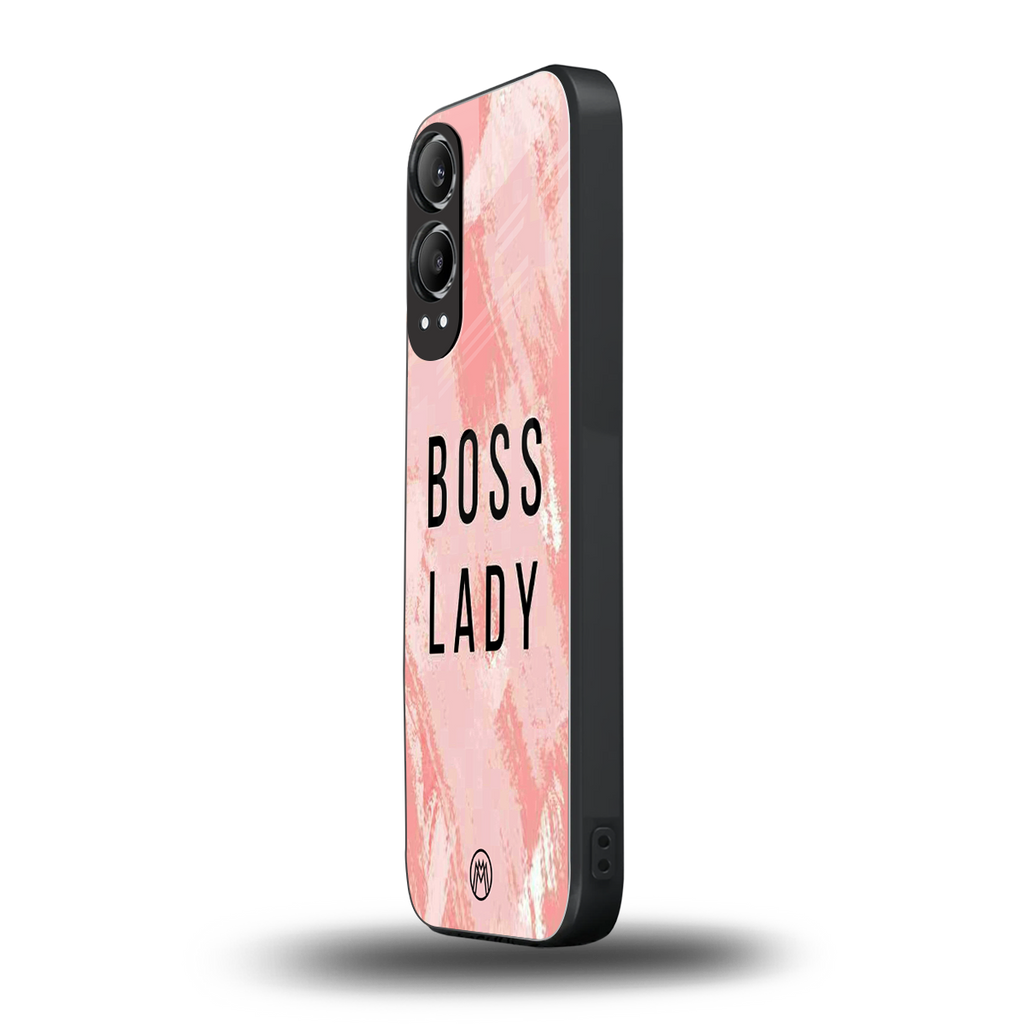 boss lady back phone cover | glass case for oneplus nord ce 4 lite