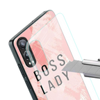 boss lady back phone cover | glass case for oneplus nord ce 4 lite