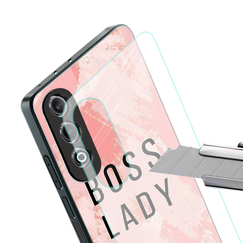 boss lady back phone cover | glass case for oneplus nord ce 4