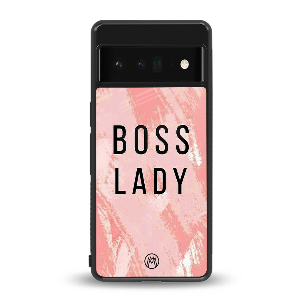 boss lady back phone cover | glass case for google pixel 6 pro