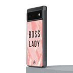 boss lady back phone cover | glass case for google pixel 6