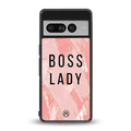 boss lady back phone cover | glass case for google pixel 7 pro
