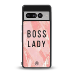 boss lady back phone cover | glass case for google pixel 7 pro