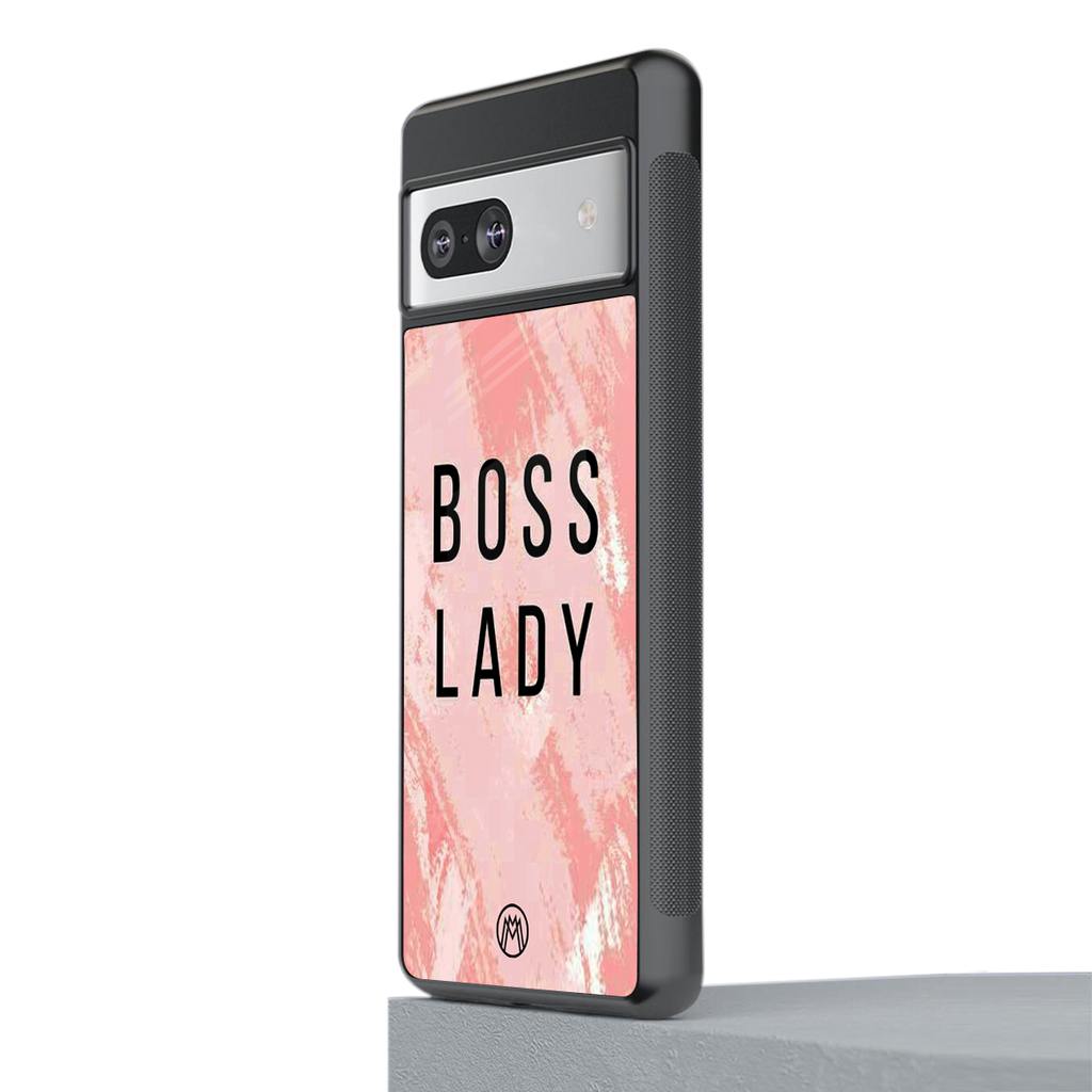 boss lady back phone cover | glass case for Google Pixel 7