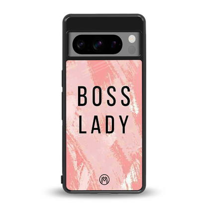 boss lady back phone cover | glass case for google pixel 8 pro