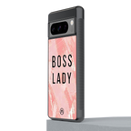 boss lady back phone cover | glass case for google pixel 8 pro