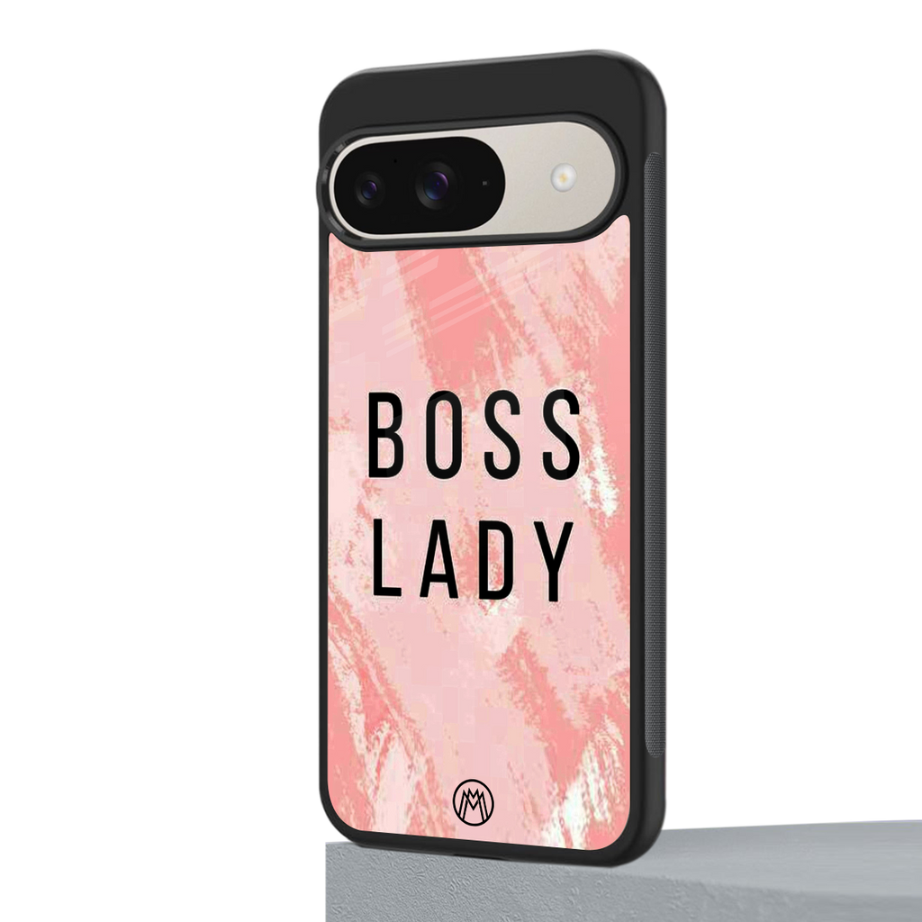 boss lady back phone cover | glass case for google pixel 9