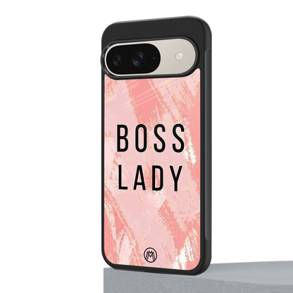 boss lady back phone cover | glass case for google pixel 9