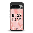boss lady back phone cover | glass case for google pixel 9 pro