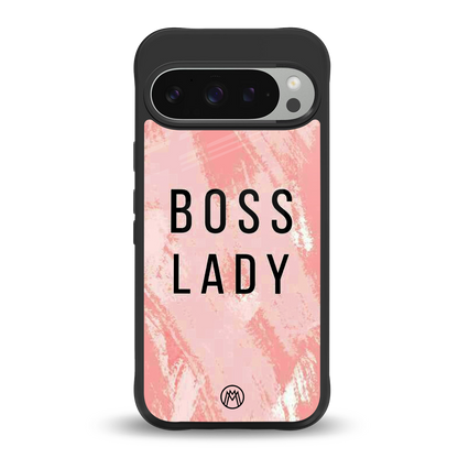 boss lady back phone cover | glass case for google pixel 9 pro xl