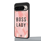 boss lady back phone cover | glass case for google pixel 9 pro
