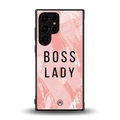 boss lady back phone cover | glass case for samsung galaxy s23 ultra
