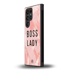 boss lady back phone cover | glass case for samsung galaxy s24 ultra