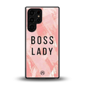boss lady back phone cover | glass case for samsung galaxy s25 ultra