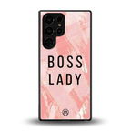 boss lady back phone cover | glass case for samsung galaxy s25 ultra