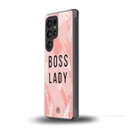 boss lady back phone cover | glass case for samsung galaxy s25 ultra
