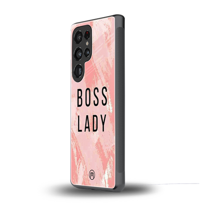 boss lady back phone cover | glass case for samsung galaxy s25 ultra